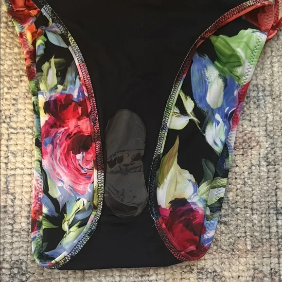 NWT Norma Kamali Women's Rose Garden Marissa One-Piece Size Medium Swimsuit - Picture 13 of 14